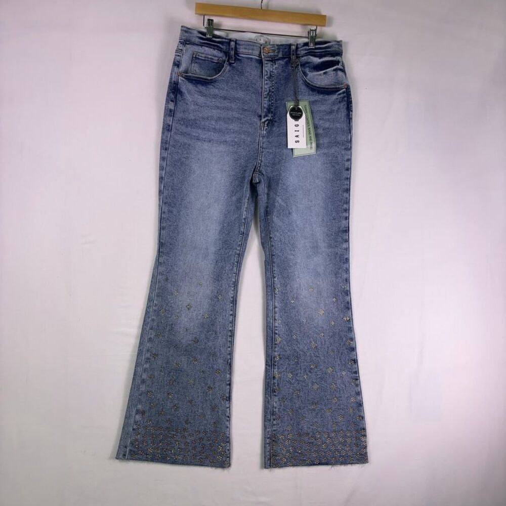 Engel Floral Flare Denim Jeans